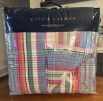 Ralph Lauren Home Amagansett Plaid Check Full Queen Comforter Cotton New Nip. Fixed Price $449.99.