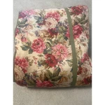 Chaps Vtg King Comforter Floral Houndstooth Reversible Cotton Rosemont Read. Fixed Price $150.00.