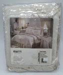 Thomasville Bed Skirt Candalwicking 14" Drop Ivory Embroidored Floral. Fixed Price $103.75.