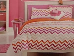 7 Pc Circo Pink Zigzag Collection Full Comforter Bedding Set Nip. Fixed Price $93.50.