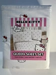Hello Kitty White Pattern Queen Size Sheet Set Jay Franco & Sons, Inc.. Fixed Price $50.00.