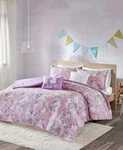 Urban Habitat Kids Lola Full/queen Cotton Printed Comforter Set Pink-new. Fixed Price $98.99.