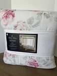 Brooks Brothers Floral Rose Comforter King Set 2 Shams Linen Blend. Fixed Price $149.99.