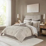 Madison Park Emilia 12 Piece Jacquard Comforter Set With Bed Sheets Shams Pillow. Fixed Price $169.99.