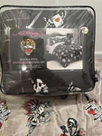 Ed Hardy Queen 8PC Comforter Set Grey Cards Lucky 7 Skull Dice Reversible Nwt. Fixed Price $105.99.