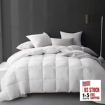 Luxury White Goose Feather Down Fiber Comforter Size, 100% Twin Extra Warmth. Fixed Price $96.06.