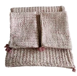 Threshold Matelass Swirl Quilt Shams Queen 94" X 92" Purple Cream Cotton 3 Pc. Fixed Price $45.90.