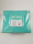 Pinch Pleat Duvet Cover Set Full/queen 3PC Pillowfort Mint Aqua Teal Green. Fixed Price $24.83.