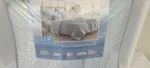 Coastal Life Ariel 8 Piece Reversible King Comforter Set Pale Blue. Fixed Price $54.99.