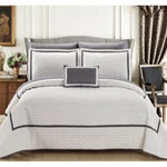 Chic Home Design Mesa Brandyn Quilt Set 66 X 90 Inches Twin White/grey 1 Sham. Fixed Price $29.99.