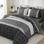 Dinjoy Queen Comforter Set Dark Gray Boho,soft 7 Piece Bed Bag Size L. Fixed Price $88.92.