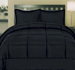 7 Piece Bed-in-a-bag Solid Comforter & Sheet Set, Deep Rich Black, Queen New. Fixed Price $64.89.