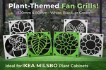 Decorative Fan Covers For Plant Cabinets - Botanical Design Collection. Fixed Price $9.99.