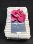 Tommy Bahama Standard Quilted Sham 2 Pc Set Makena Stripe Blue Cotton New. Fixed Price $44.00.