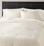 Queen 3PC Trellis Comforter Bedding Set Cream - Hearth & Hand With Magnolia. Fixed Price $39.99.